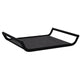 No brand dienblad flo grijs 37 cm | 4 stuks