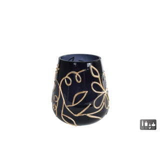 No brand windlicht diana s glas 12x12x13 cm | 3 stuks