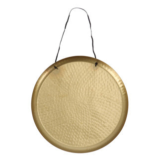 Gusta wand-decoratieschaal 38 cm goud aluminium
