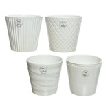 Bloempot keramiek 4 assorti | 4 stuks - afbeelding 1