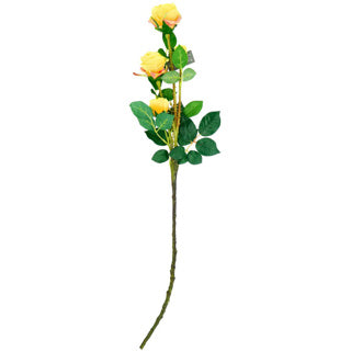 Kunstbloem rozentak geel 76 cm