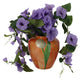 No brand vaas tulp oranje metaal 20x20x22cm