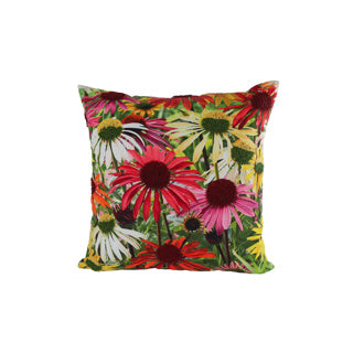 No brand kussen zonnehoed wit multicolor katoen 45x45x15cm