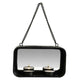 No brand gusta wand theelichthouder zwart 18x10x6,5 metaal | 6 stuks