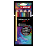 Abi stlo aquacolor potloden etui a 12 stuks - afbeelding 1