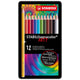 Stabilo 12 kleurpotloden aquacolor in metalen doosje