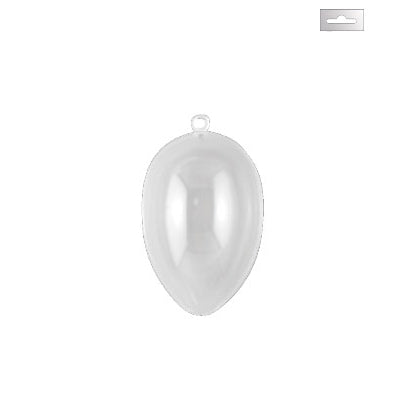 Vaessen creative • plastic ei 2-delig pre-packed 9cm 5pcs