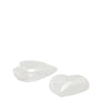 Vaessen creative • plastic hart 2-delig pre-packed 8cm