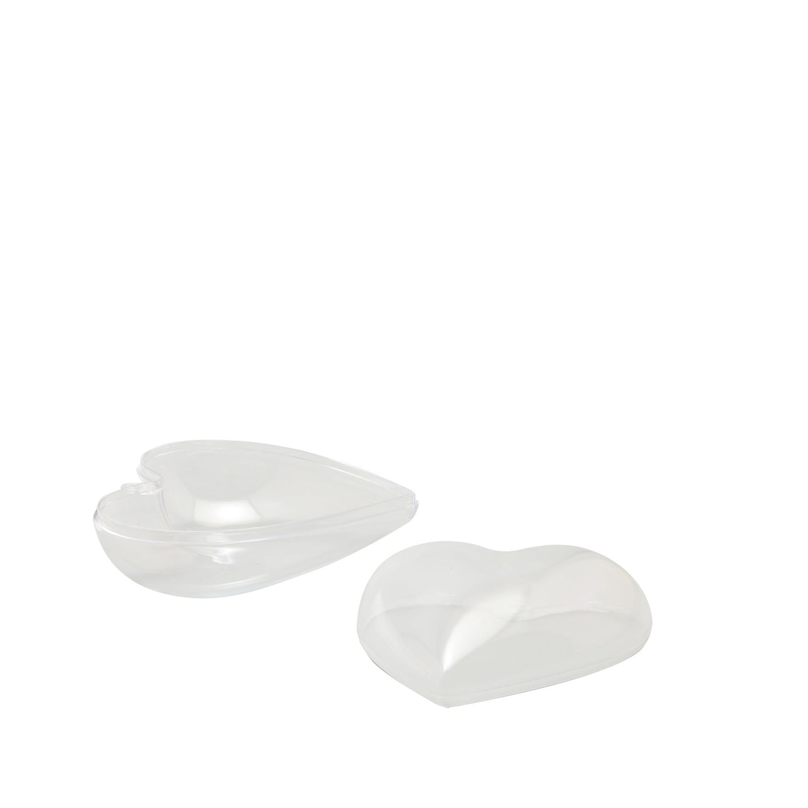 Vaessen creative • plastic hart 2-delig pre-packed 8cm