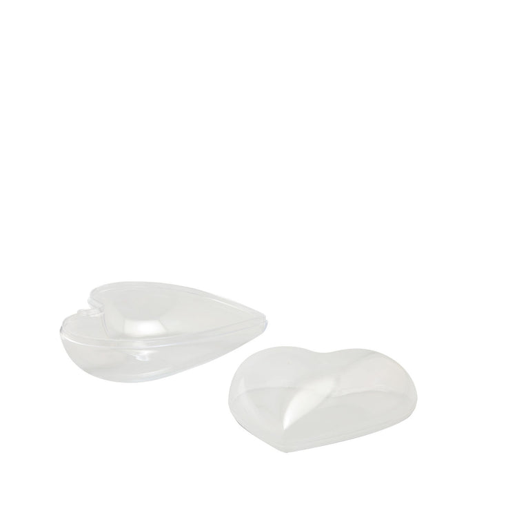 Vaessen creative • plastic hart 2-delig pre-packed 8cm