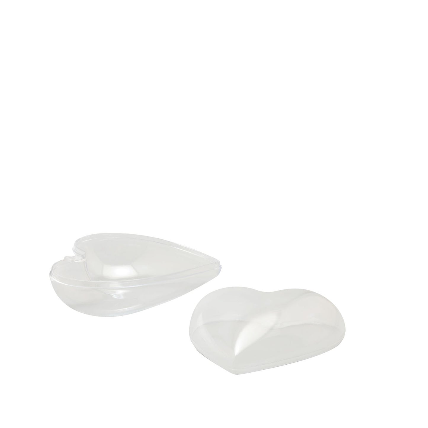 Vaessen creative • plastic hart 2-delig pre-packed 8cm