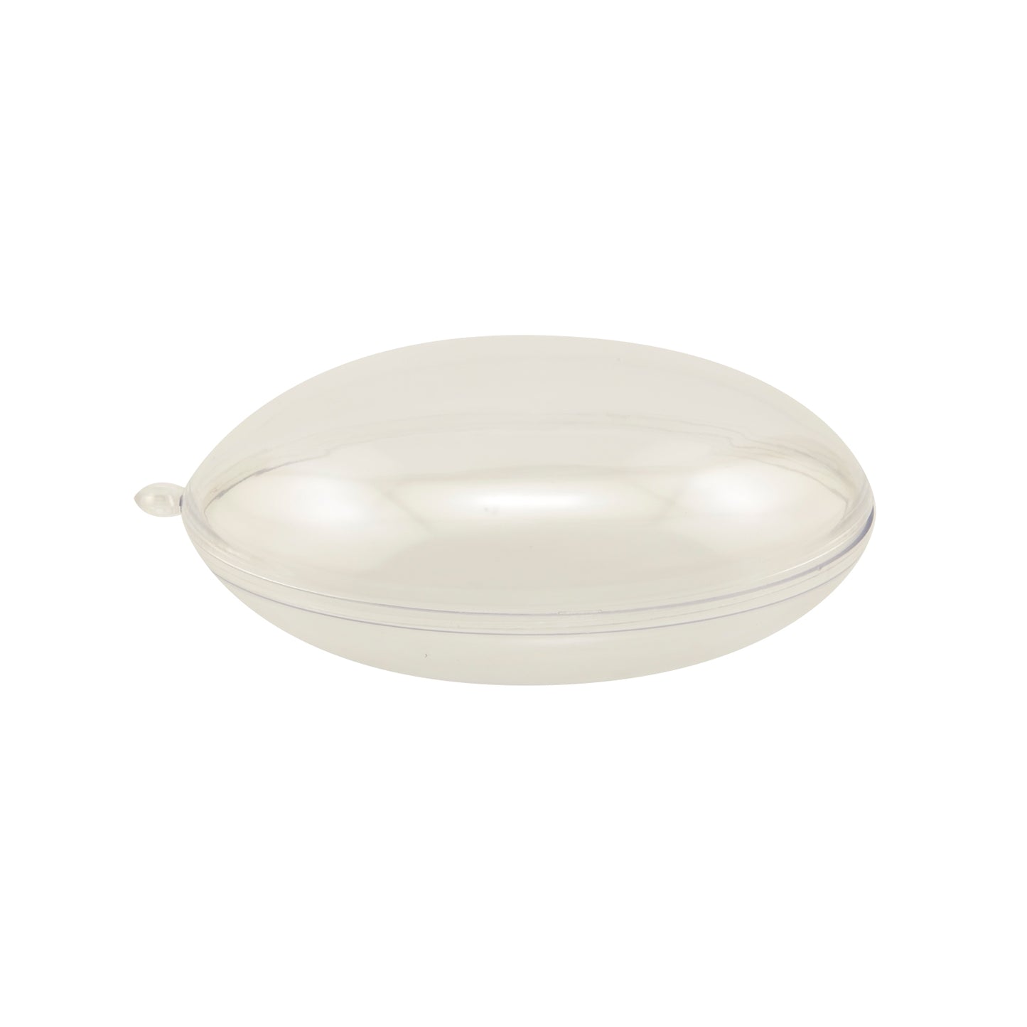 Vaessen creative • plastic bal vlak 2-delig pre-packed 9cm