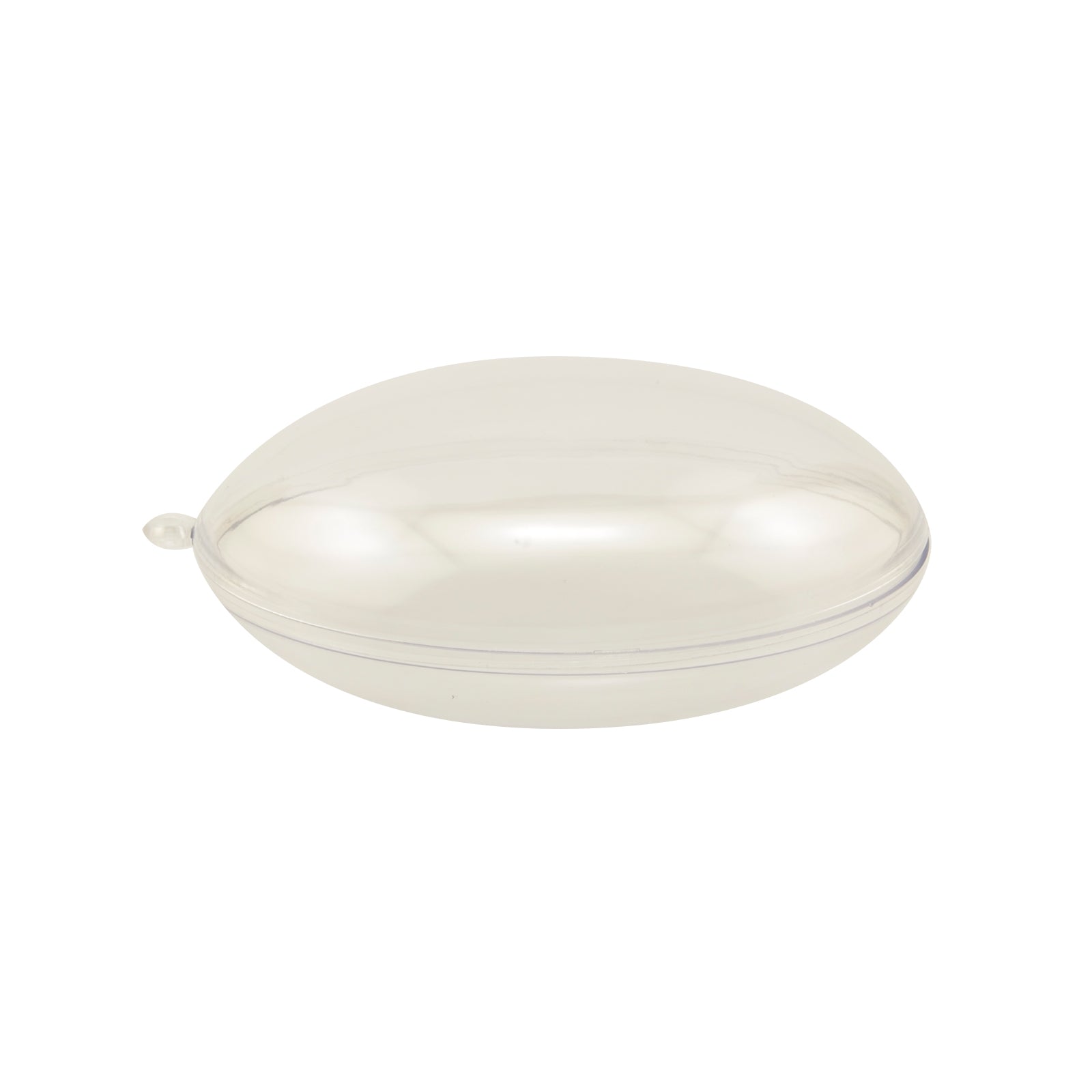 Vaessen creative • plastic bal vlak 2-delig pre-packed 9cm