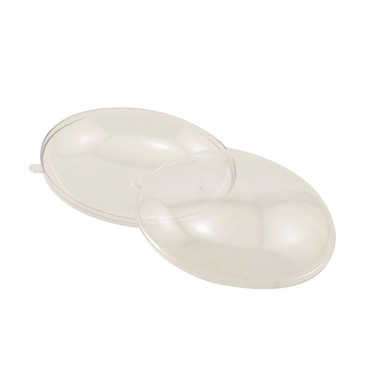Vaessen creative • plastic bal vlak 2-delig pre-packed 9cm