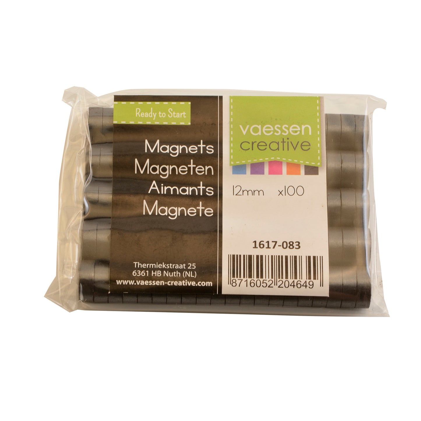 Vaessen creative • magneten ø12mmx4mm 100stuks