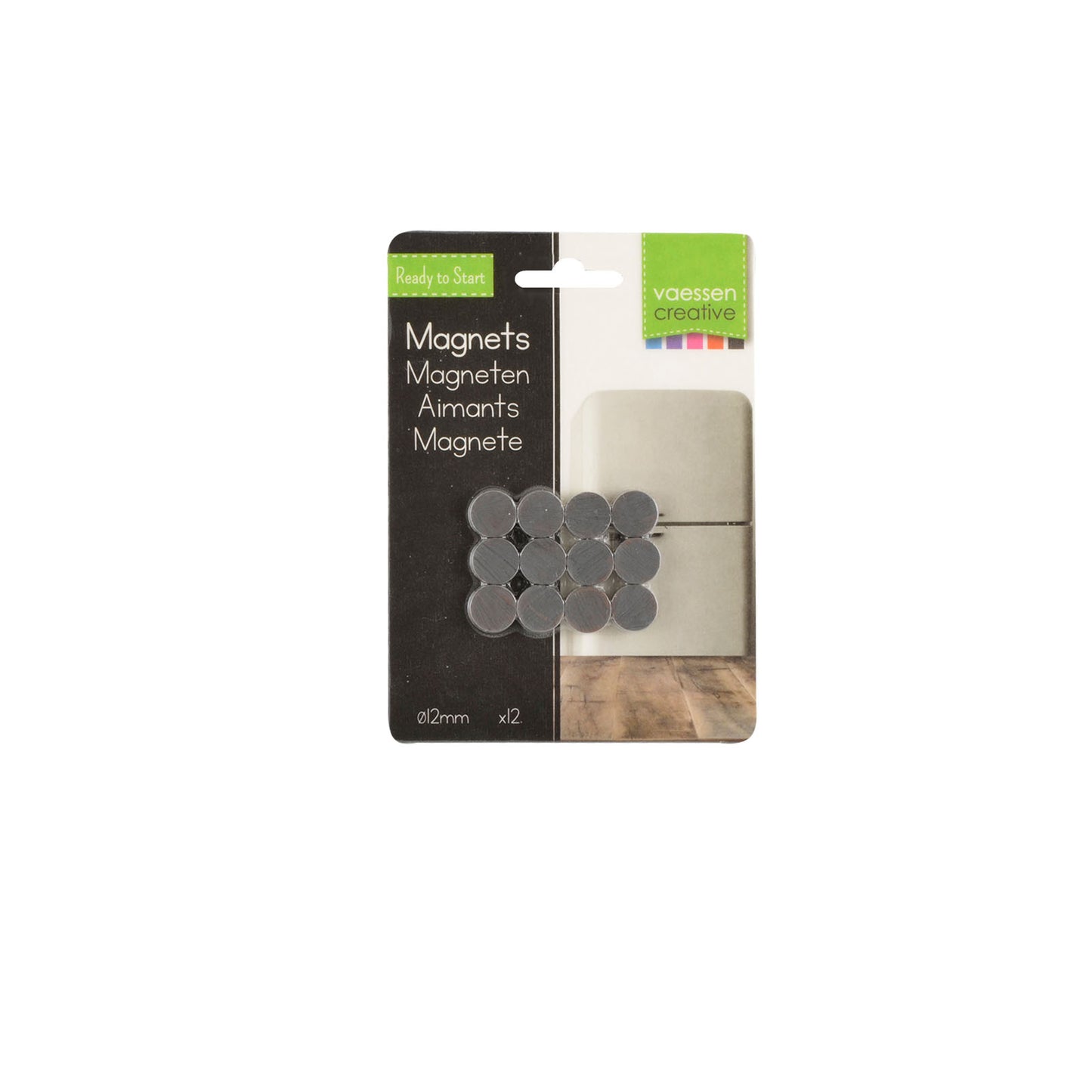 Vaessen creative • magneten ø12mmx4mm 12stuks