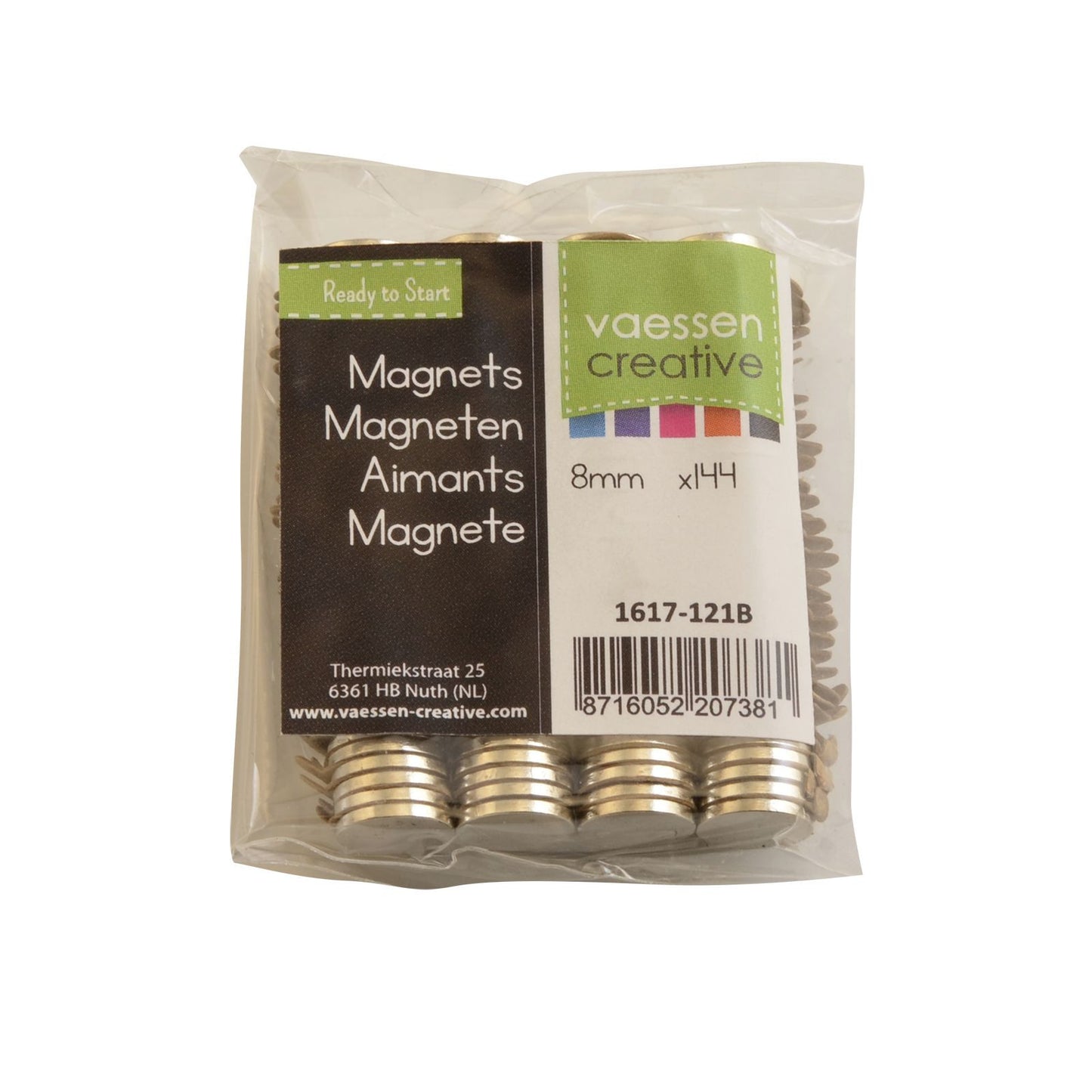 Vaessen creative • magneten ni35 supersterk ø8x1mm 144stuks