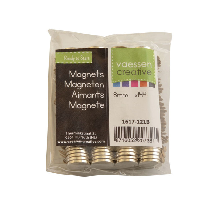 Vaessen creative • magneten ni35 supersterk ø8x1mm 144stuks