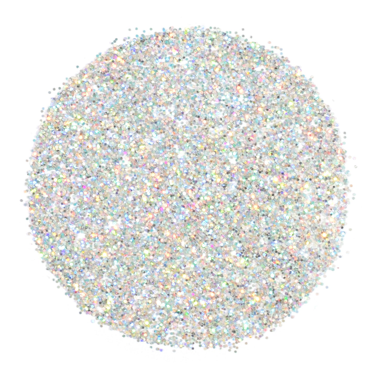 Vaessen creative • strooibusje glitter holographic 3gr zilver