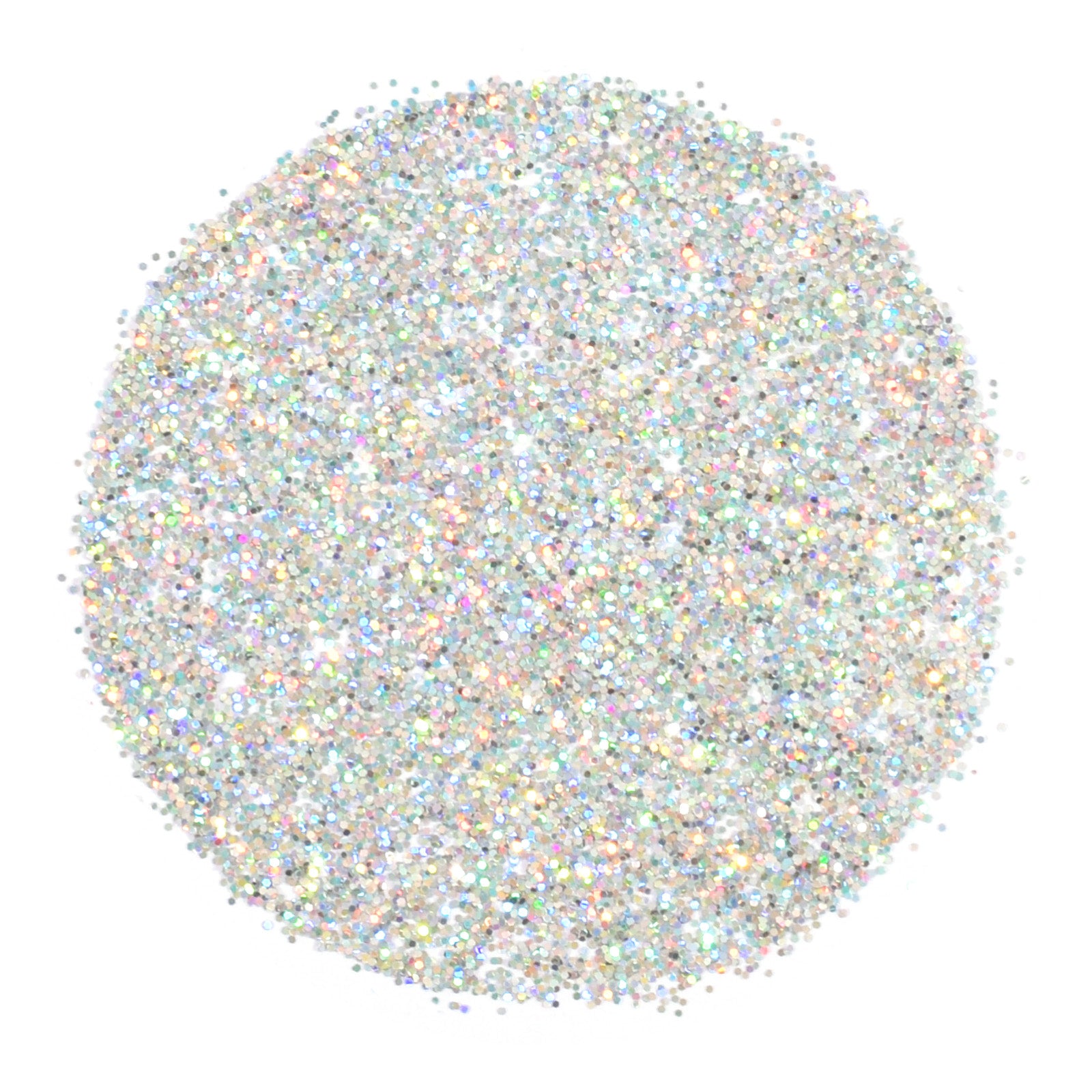 Vaessen creative • strooibusje glitter holographic 3gr zilver