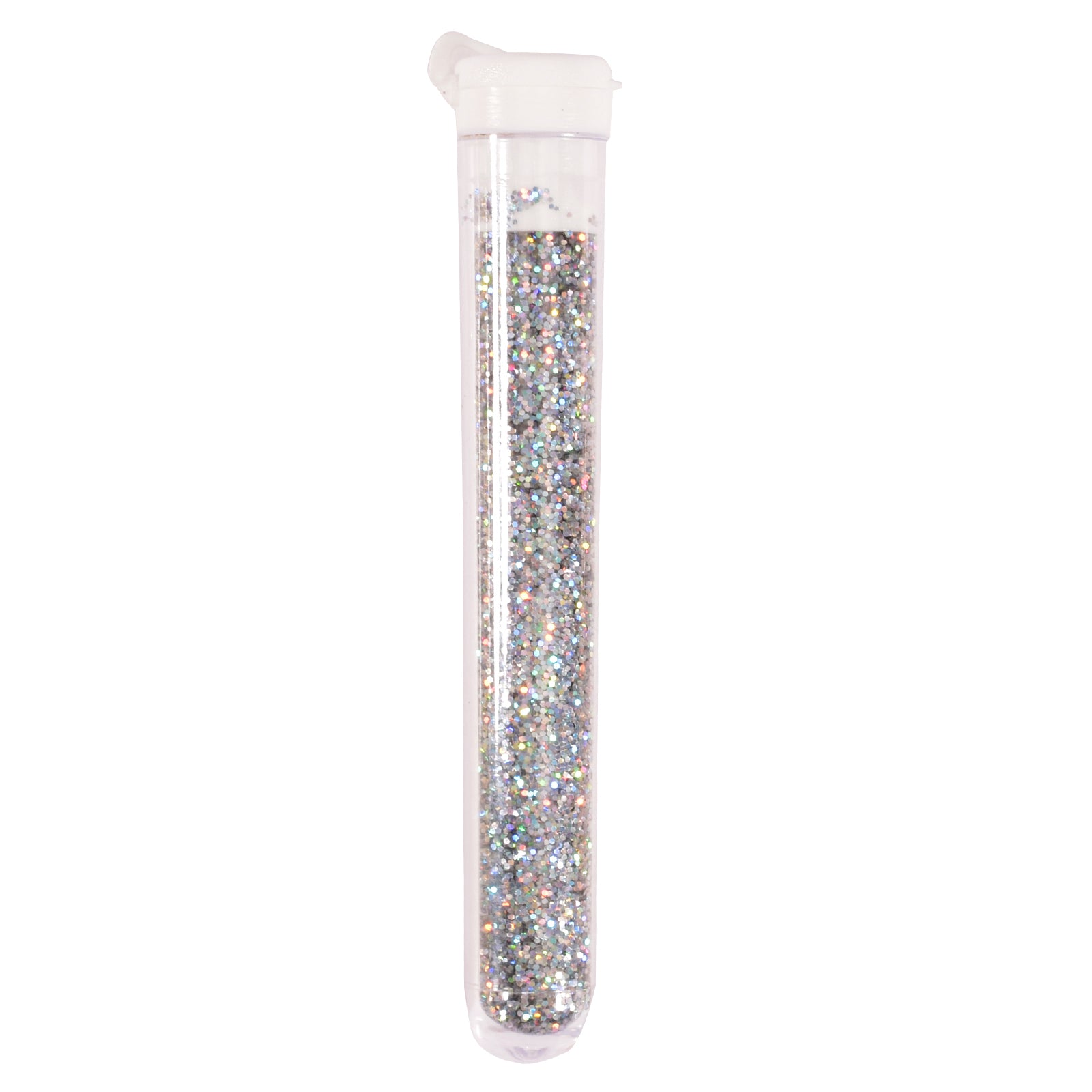 Vaessen creative • strooibusje glitter holographic 3gr zilver