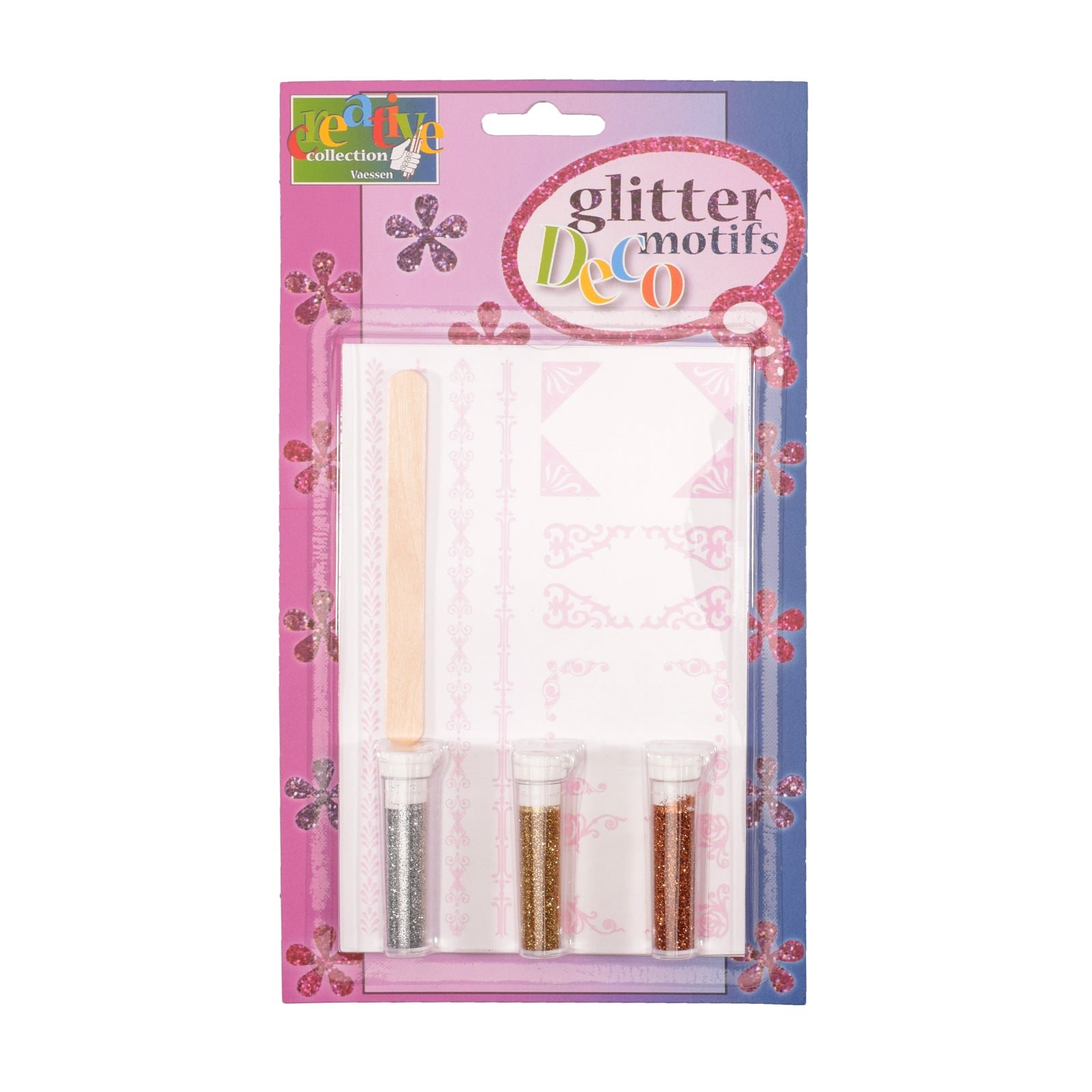 Vaessen creative • transfer + 3x glitter kaders