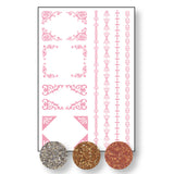 Vaessen creative • transfer + 3x glitter kaders - afbeelding 2