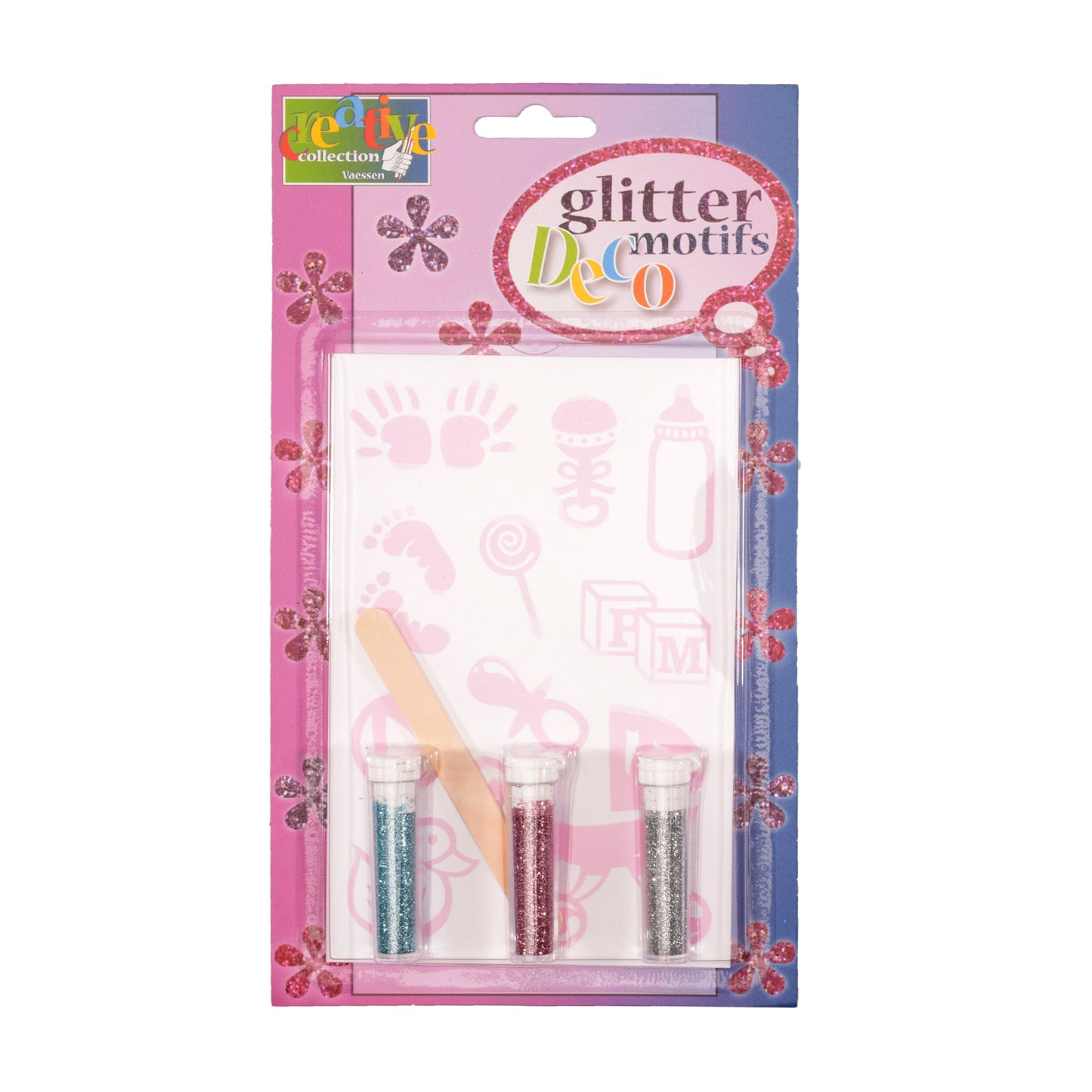 Vaessen creative • transfer + 3x glitter geboorte