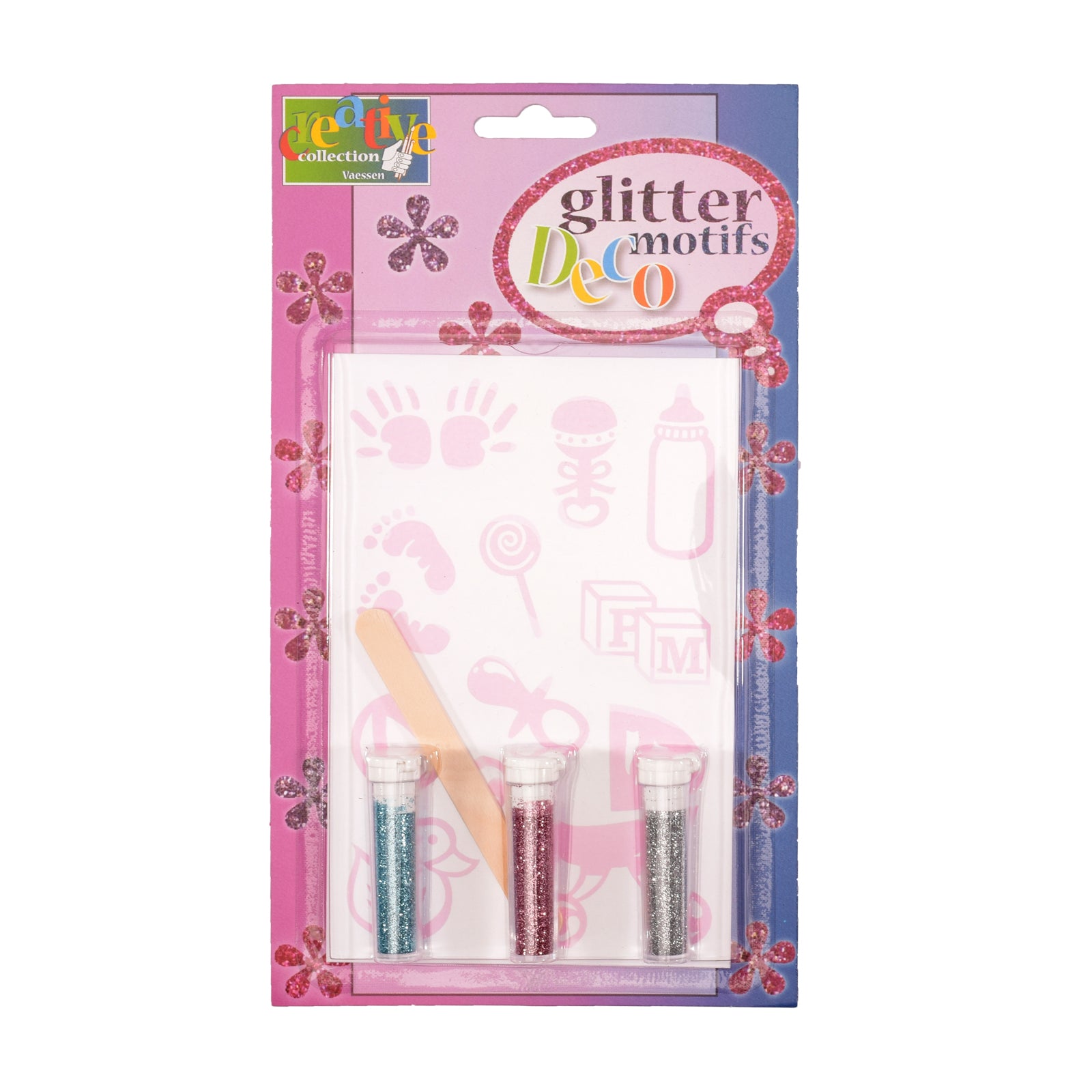 Vaessen creative • transfer + 3x glitter geboorte