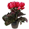 Kunstplant cyclaam roze in pot