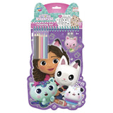 Moxy gabby's popppenhuis kleurset kleurboek met 6 kleurpotloden - kleurboek 27-delig - tekenen en kleuren - gabby's dollhouse creatief speelgoed vanaf 3 jaar - afbeelding 1