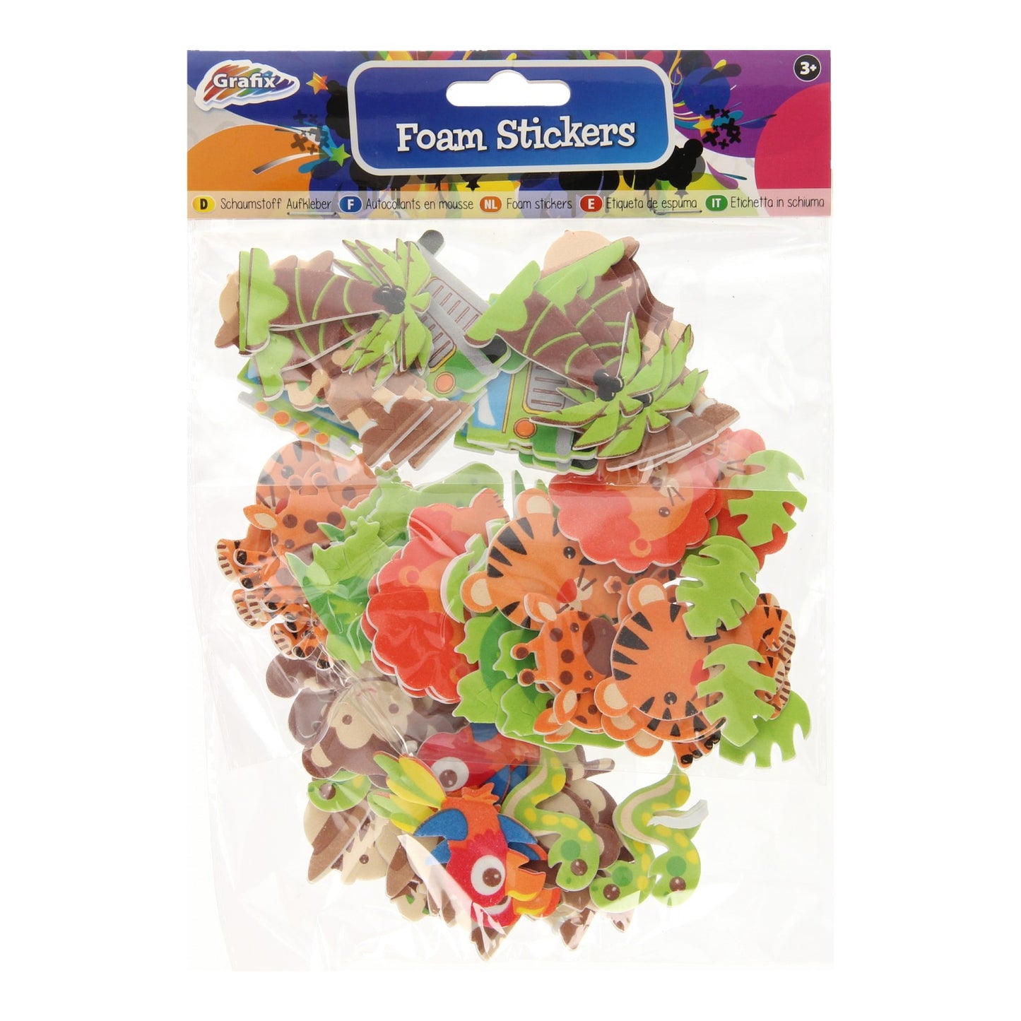 Creative craft group foamstickers jungle