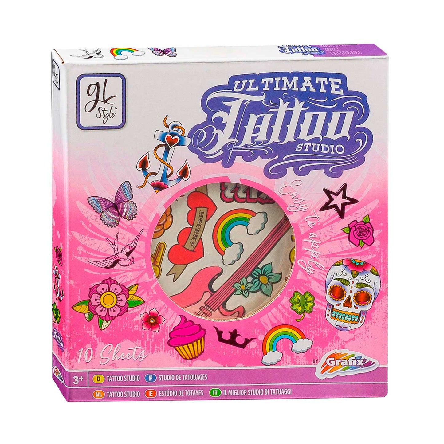 Creative craft group ultimate tattoo set - roze