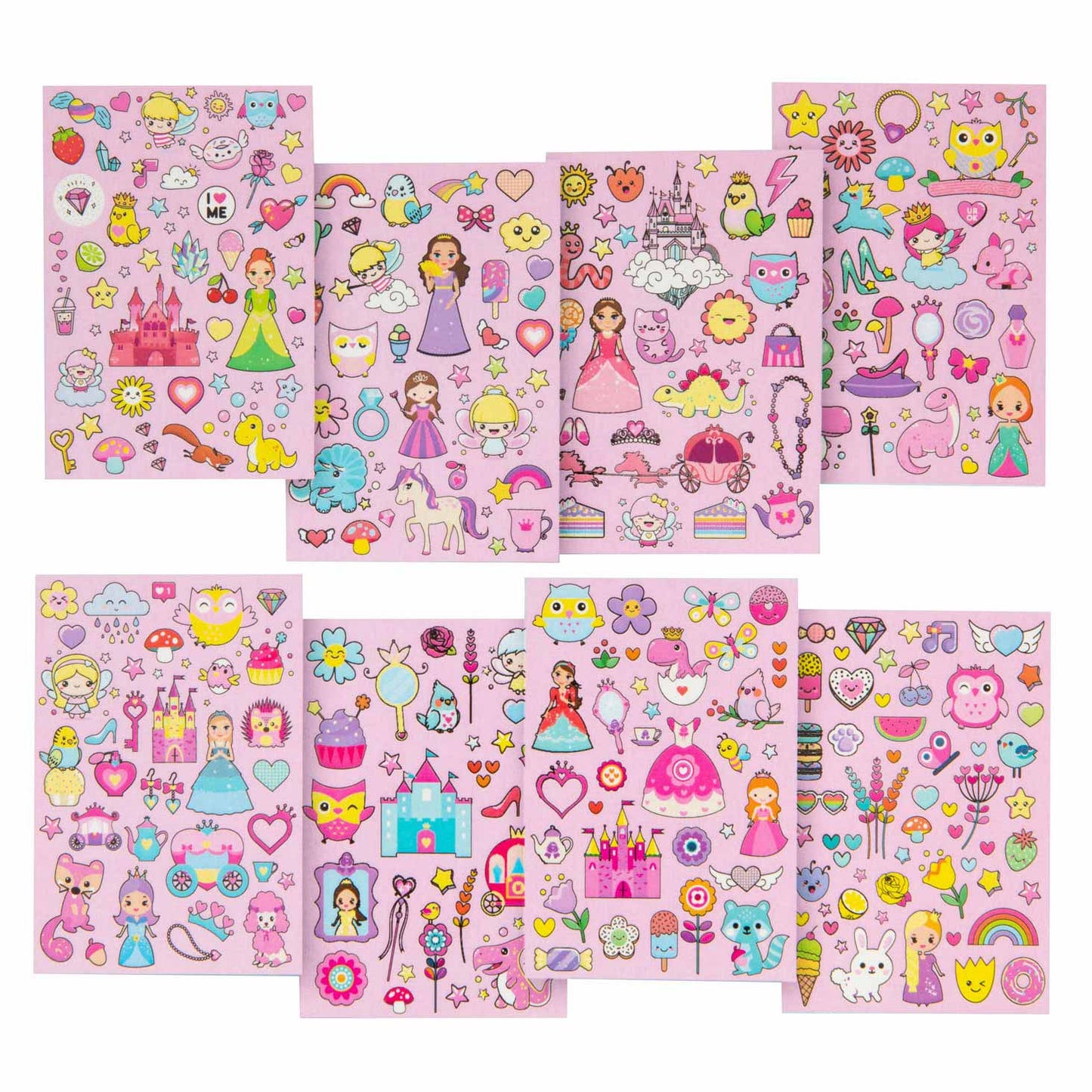 Creative craft group glitter stickerboek a5 roze