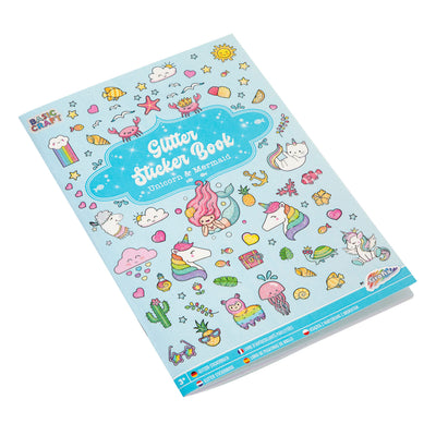 Creative craft group glitter stickerboek a5 blauw