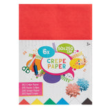Creative craft group crêpepapier 6 kleuren, 50x250cm - afbeelding 2