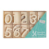 Creative craft group houten nummers, 30st.