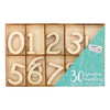 Creative craft group houten nummers, 30st.