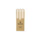 Spaas ribbed diner kaars 10 uur - ivory | 9 stuks