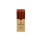 Spaas ribbed diner kaars 10 uur - bordeaux | 9 stuks
