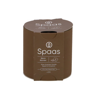 Spaas glow geurkaars 35u - warm wonder | 3 stuks