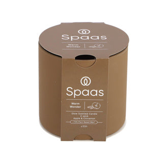 Spaas glow geurkaars 2-wiek 55u - warm wonder | 3 stuks