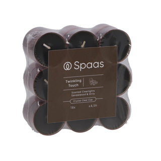 Spaas geurende clearlights blokverpakking x18 4,5u - twinkling touch | 4 stuks