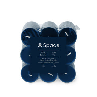 Spaas geurende clearlights blokverpakking x18 4,5u - soft sunrise | 4 stuks