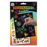 Creative craft group a5 kraskaarten glitter regenboog - 4 kraskaarten - afbeelding 2