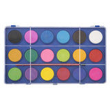 Grafix waterverfpalet met kwast, 18 kleuren. - afbeelding 2