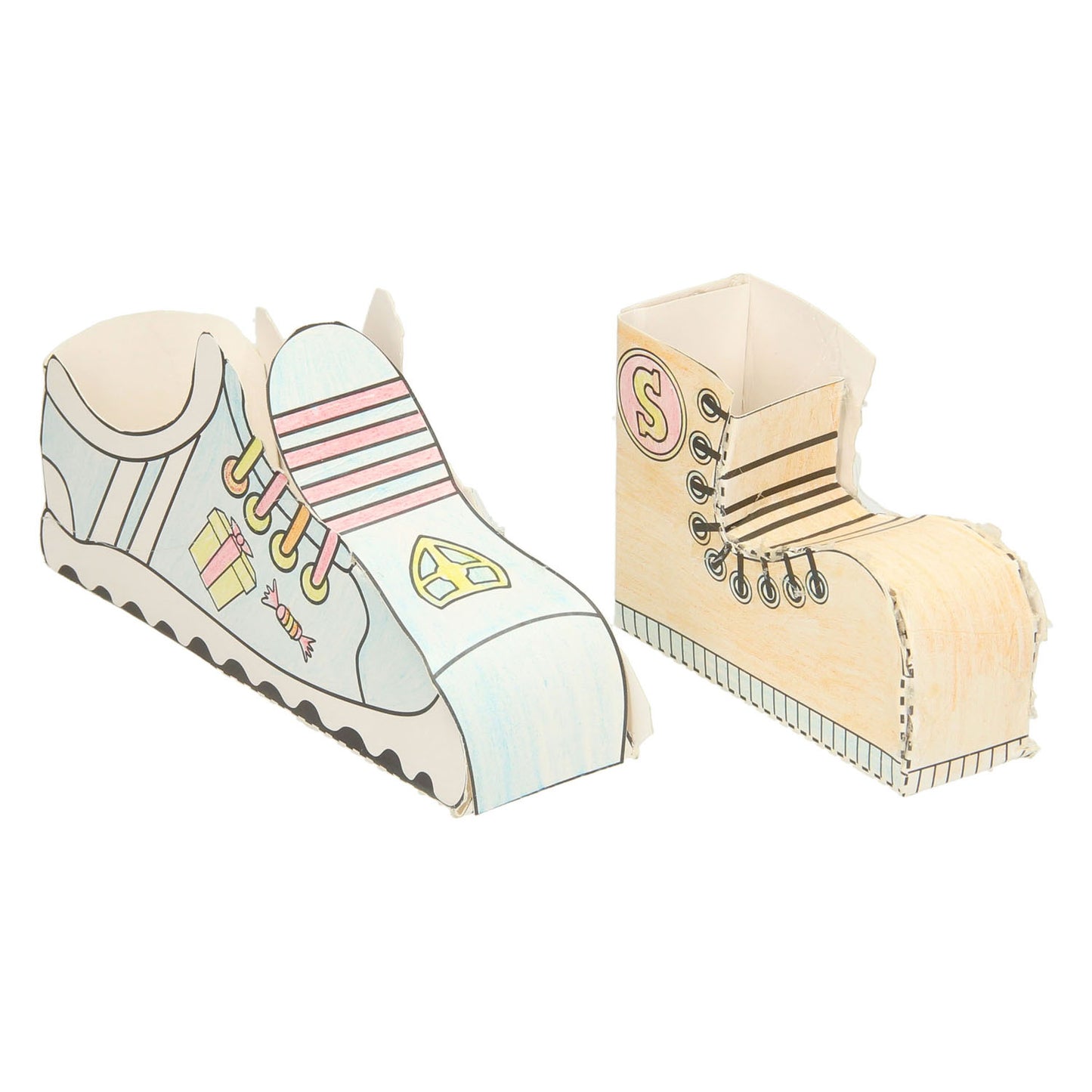 Grafix sinterklaas knutselset - maak je eigen schoen 4 designs + 4 potloden