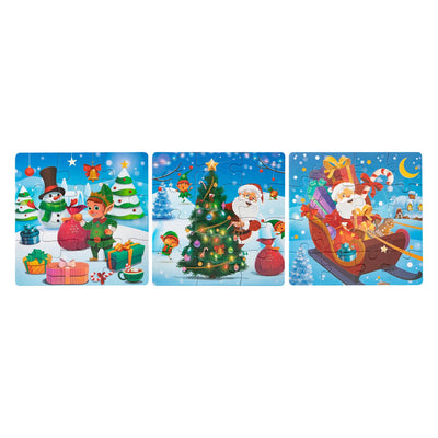 Grafix kerst 3-in-1 puzzel