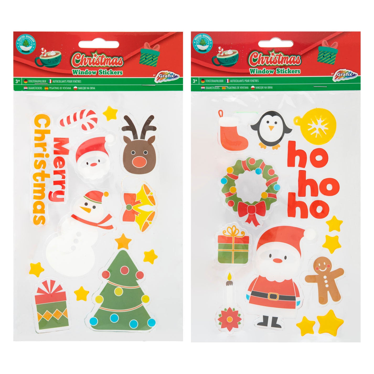 Creative craft group kerst raamstickers