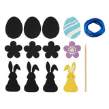 Creative craft group scratch hangers pasen, 9st. - afbeelding 2